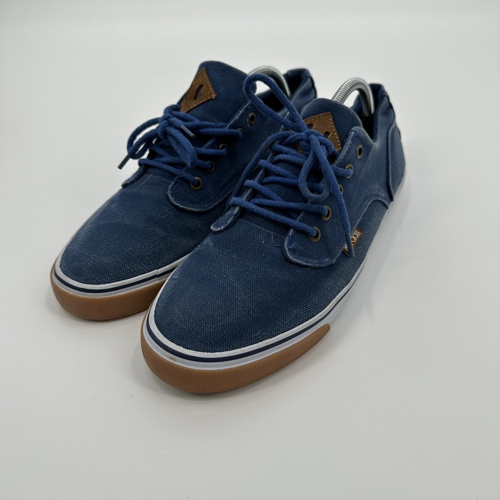 Radii Axel Shoes Mens Size 11 Blue Canvas Low Top Casual Skate Sneakers Lace Up